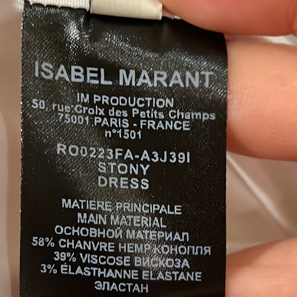 Isabel Marant Stony Off-the-Shoulder Column Dress in White - Picture 15 of 17